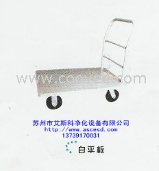 鐵制鐵板手推車(chē)白平板車(chē)手推車(chē)