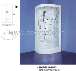 金美来品牌 电脑遥控蒸汽淋浴房