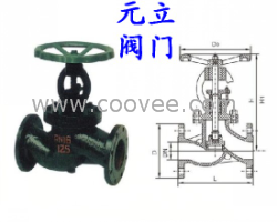 铸铁法兰截止阀J41T-10X