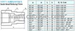 YZG7-1内螺纹异径接头