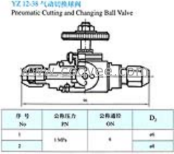 YZ12-38 气动切换球阀