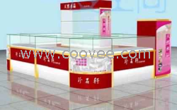 天津精品展柜/精品展示架/精品柜台/化妆品展柜