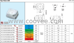 亿光贴片发光二极管67-21SURC/S530-A4/TR8