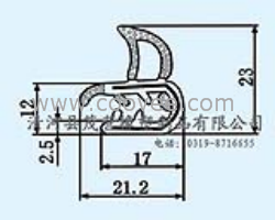 邢台铝合金塑钢门窗密封胶条厂家