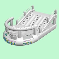 充气滑梯堡