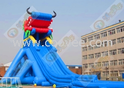 水上充气城堡龙头大滑梯