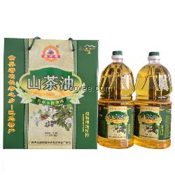 广西特产 野生山茶油 茶籽油1.8L*2