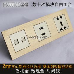 USB+HDMI电话网络电源多媒体插座