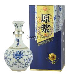 【杏花村】杏花村清香30年年份原浆酒杏花福酒蓝盒