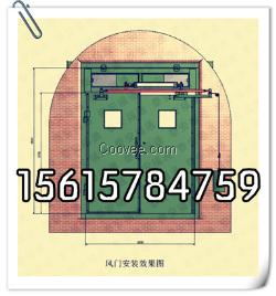 新型单扇正反向无压风门的井下实际应用