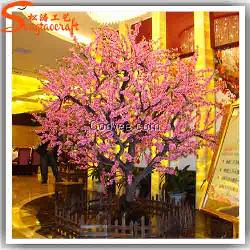春节摆花桃花新年许愿树 樱花梅花 仿真花
